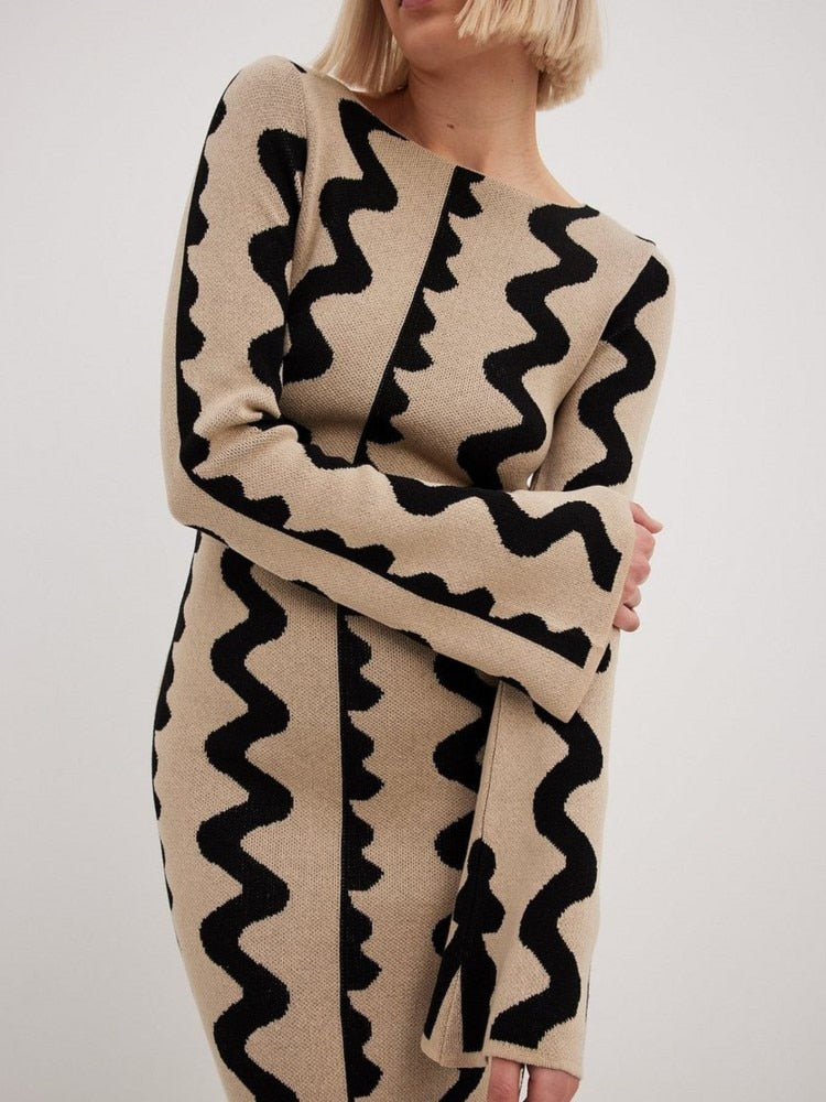 Gemini Knit Dress - Shop The Kei