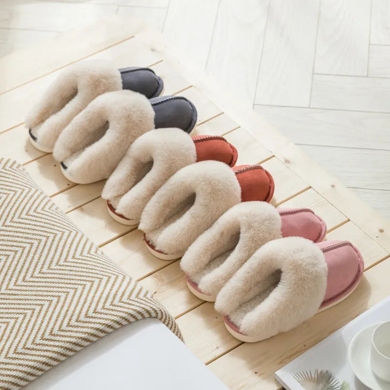Lux Fuzzy Slippers - Shop The Kei