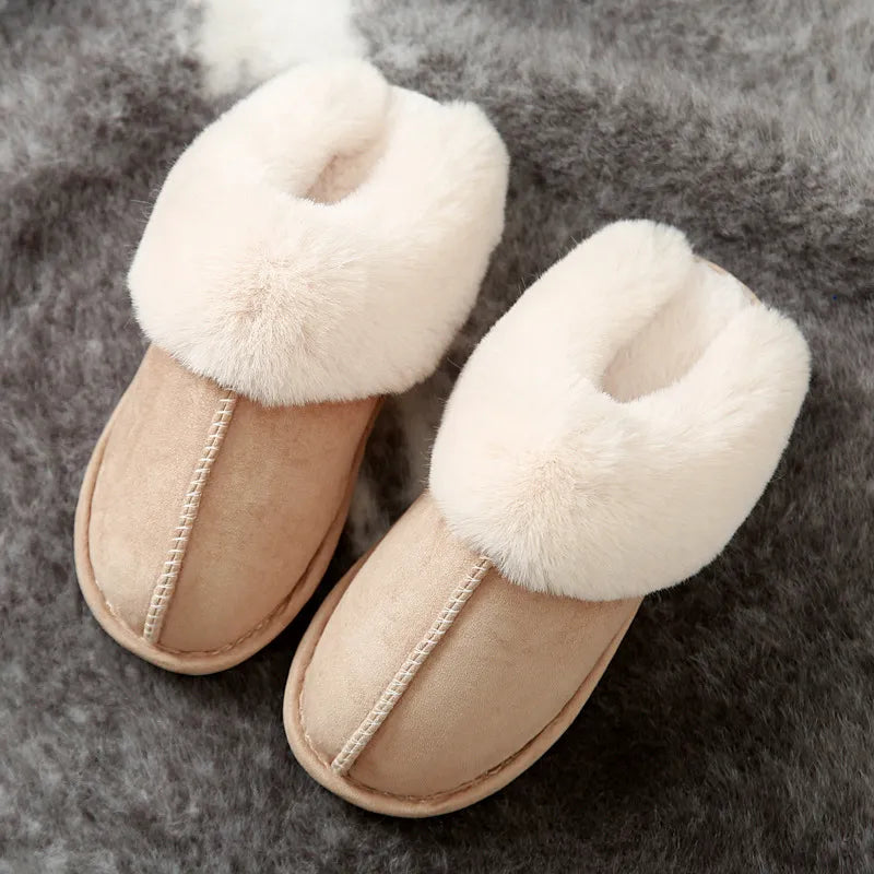 Lux Fuzzy Slippers - Shop The Kei