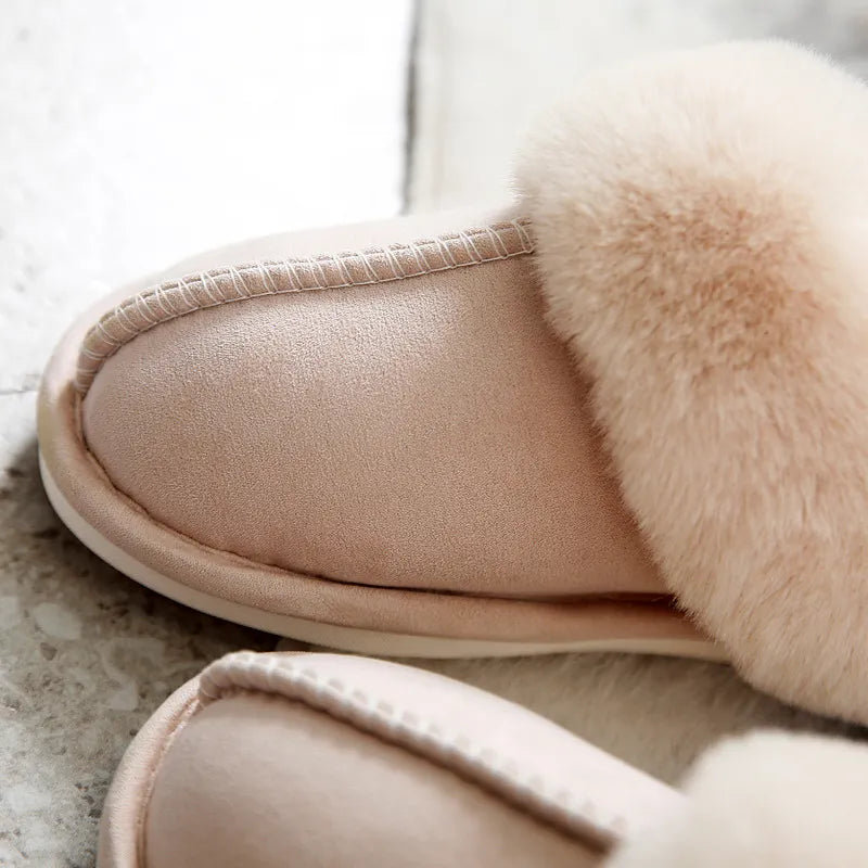 Lux Fuzzy Slippers - Shop The Kei