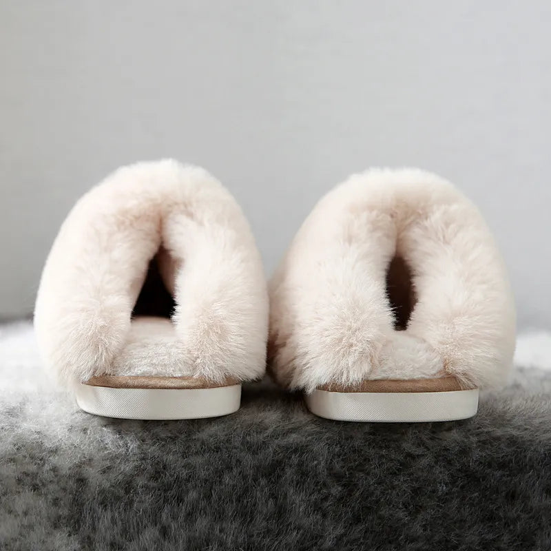 Lux Fuzzy Slippers - Shop The Kei