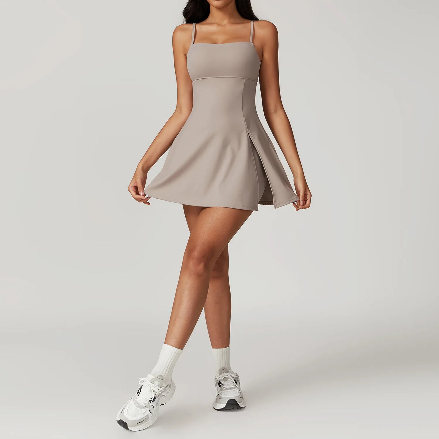 Bree Yoga Dress from ShoptheKei.com in Dark linen