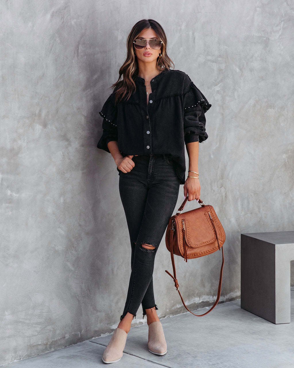 Alysa Shirt Jacket - Shop The Kei - Tops