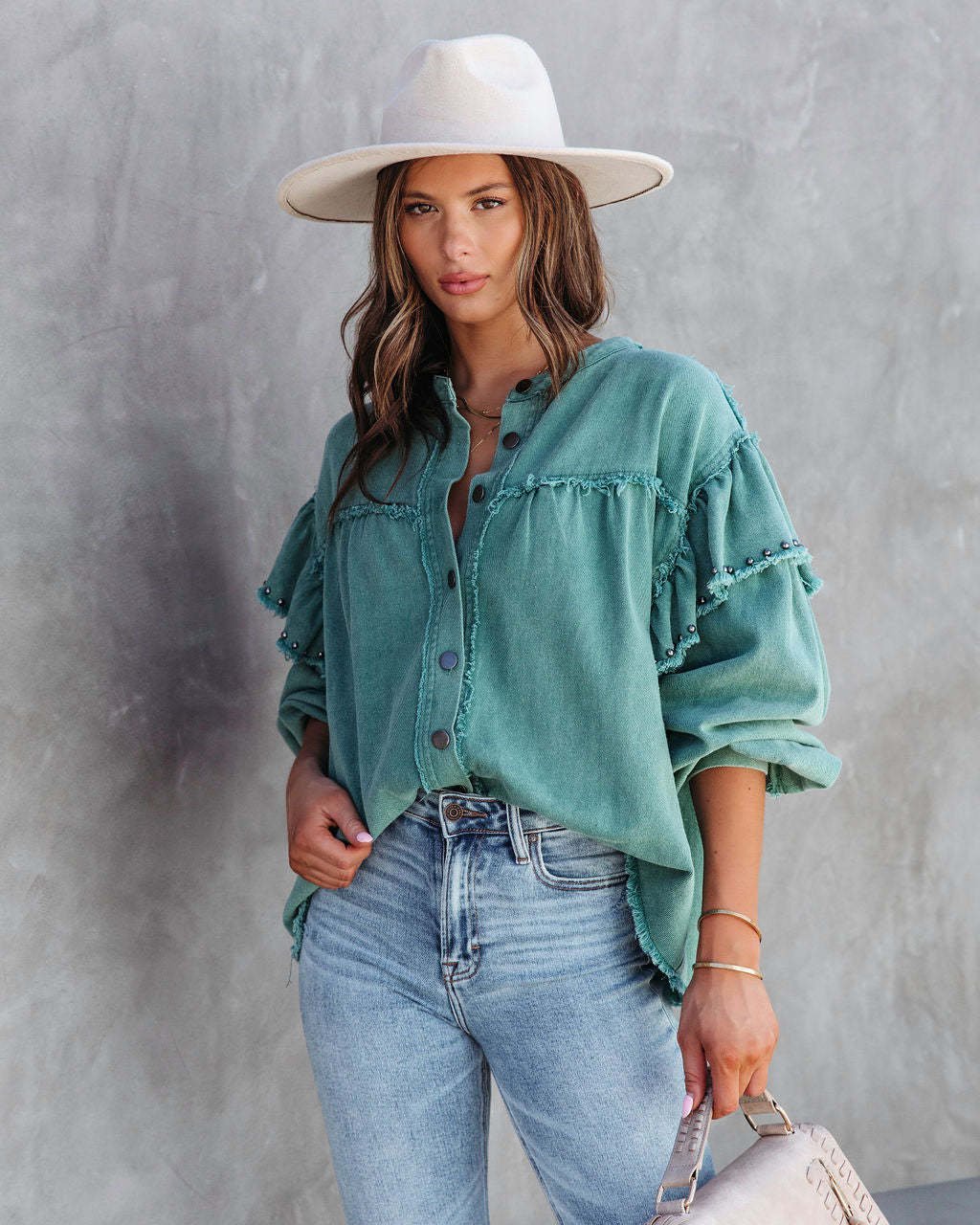 Alysa Shirt Jacket - Shop The Kei - Tops