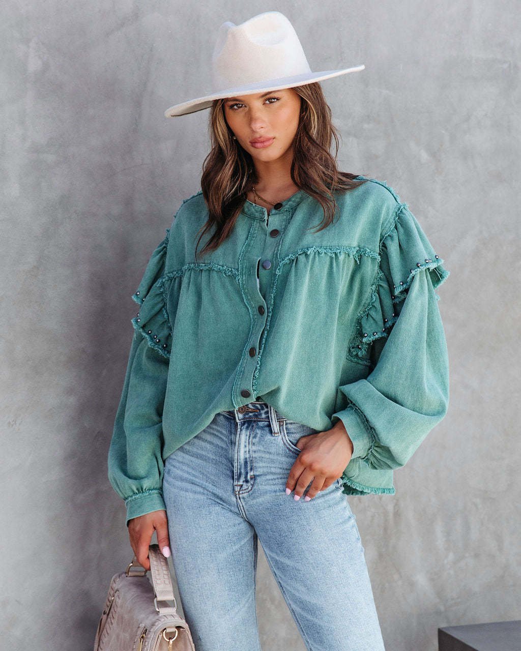 Alysa Shirt Jacket - Shop The Kei - Tops