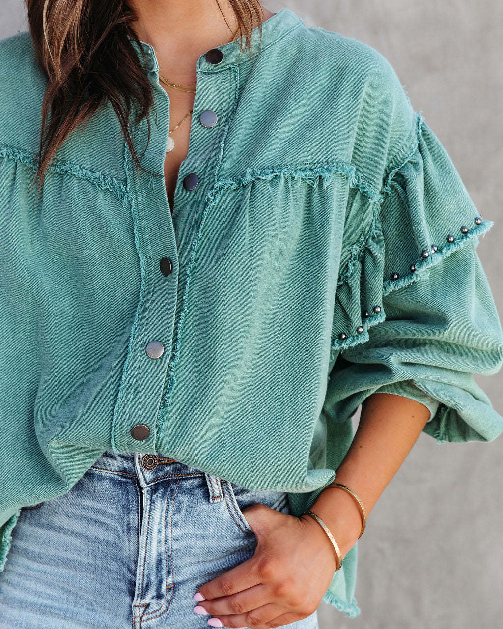 Alysa Shirt Jacket - Shop The Kei - Tops