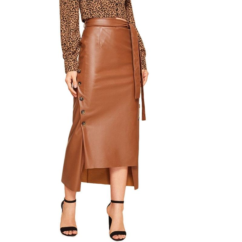 Avey Leather Skirt - Shop The Kei - Skirts