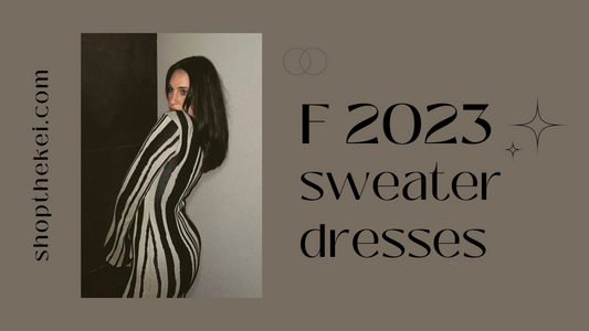 Fall sweater dresses, ribbed knit dresses, colorful sweater dresses, Cozy and Cute Sweater Dresses 2023, ShoptheKei.com