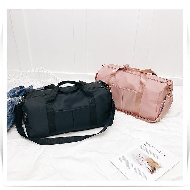 Shop the Kei Carry On Travel Bag, packed and ready for a capsule wardrobe trip