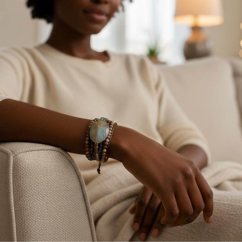 Boho Crystal Wrap Bracelet - Shop The Kei