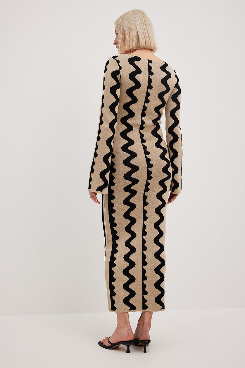 Back view of the Gemini Knit Dress by Shop The Kei