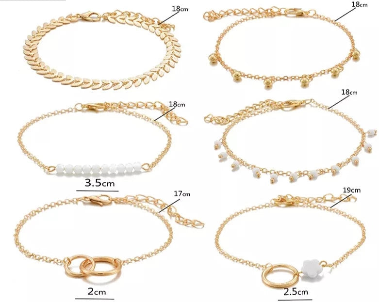 6pc Bohemian Bracelets