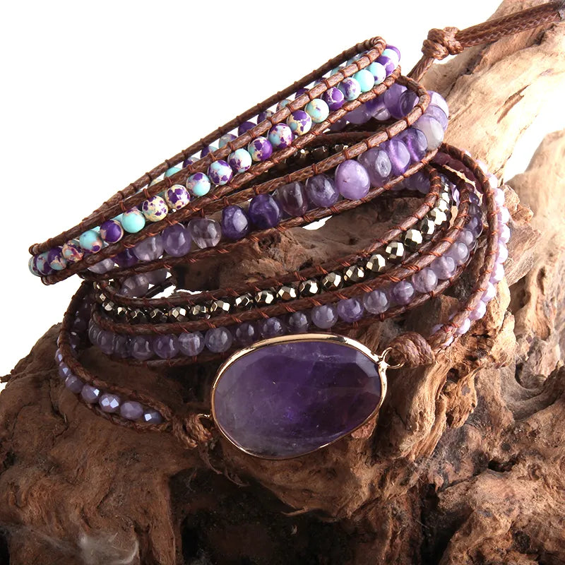 Boho Crystal Bracelet Set