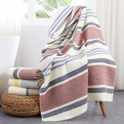 PetalDry™ Striped Cotton Bath Towel