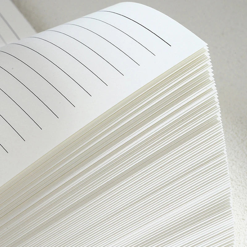 Close-up of the Sacred Travel Journal's smooth, lined interior pages